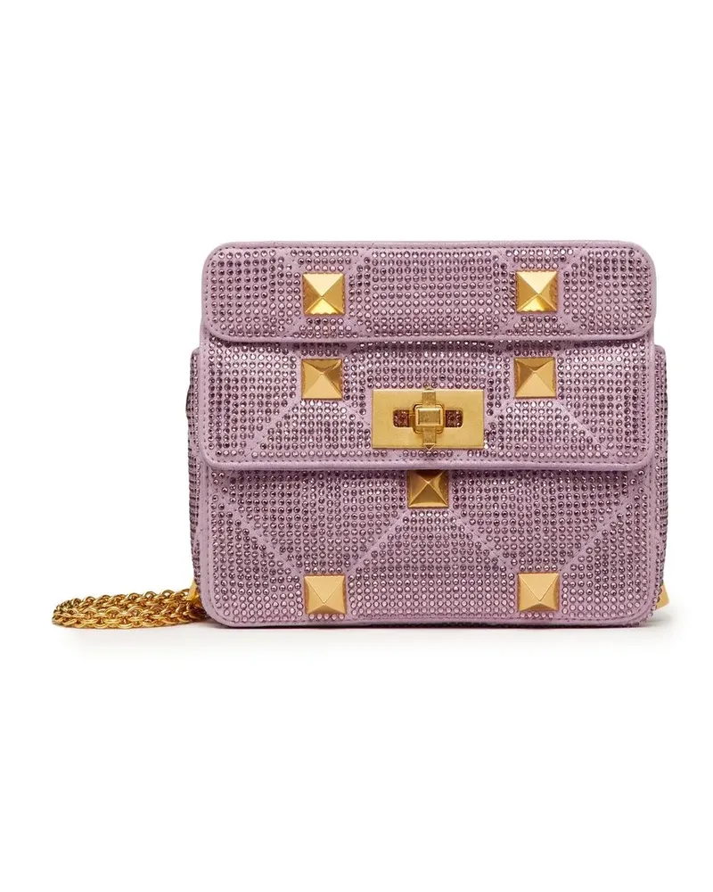 Valentino Garavani Kleine Roman Stud Schultertasche - Violett Violett