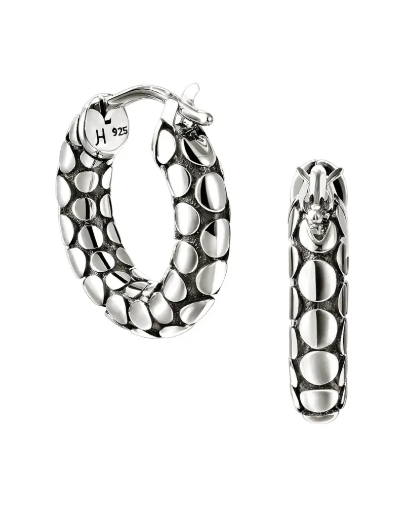 John Hardy sterling silver Dot earrings - Silber Silber