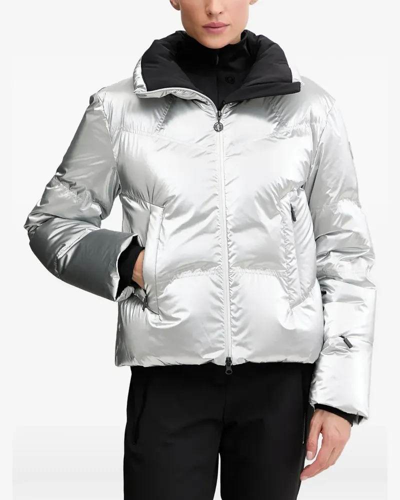 Sportalm Gefütterte Jacke in Metallic-Optik - Silber Silber