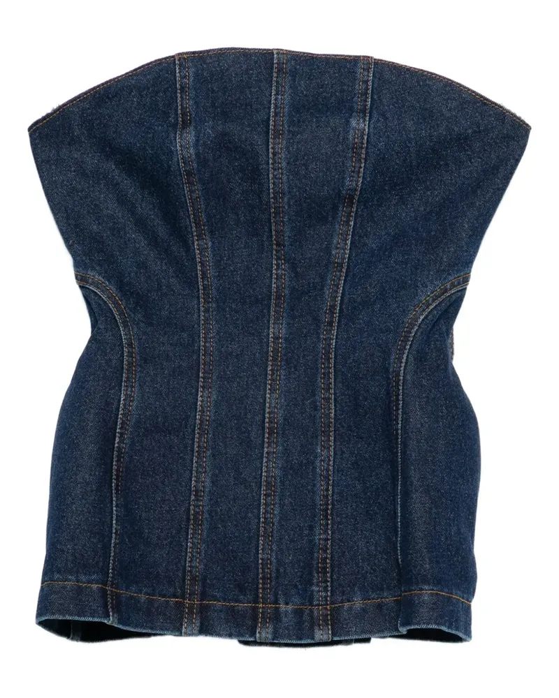 Magda Butrym denim corset - Blau Blau