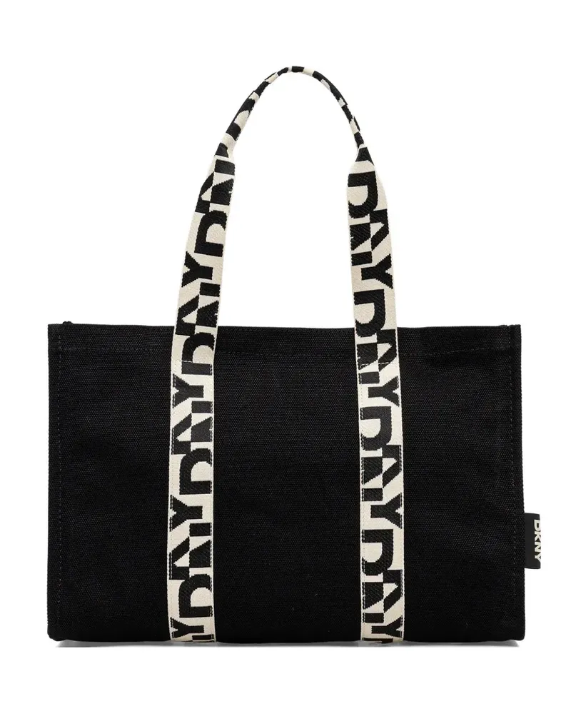 DKNY Handtasche mit Logo-Riemen - Schwarz Schwarz