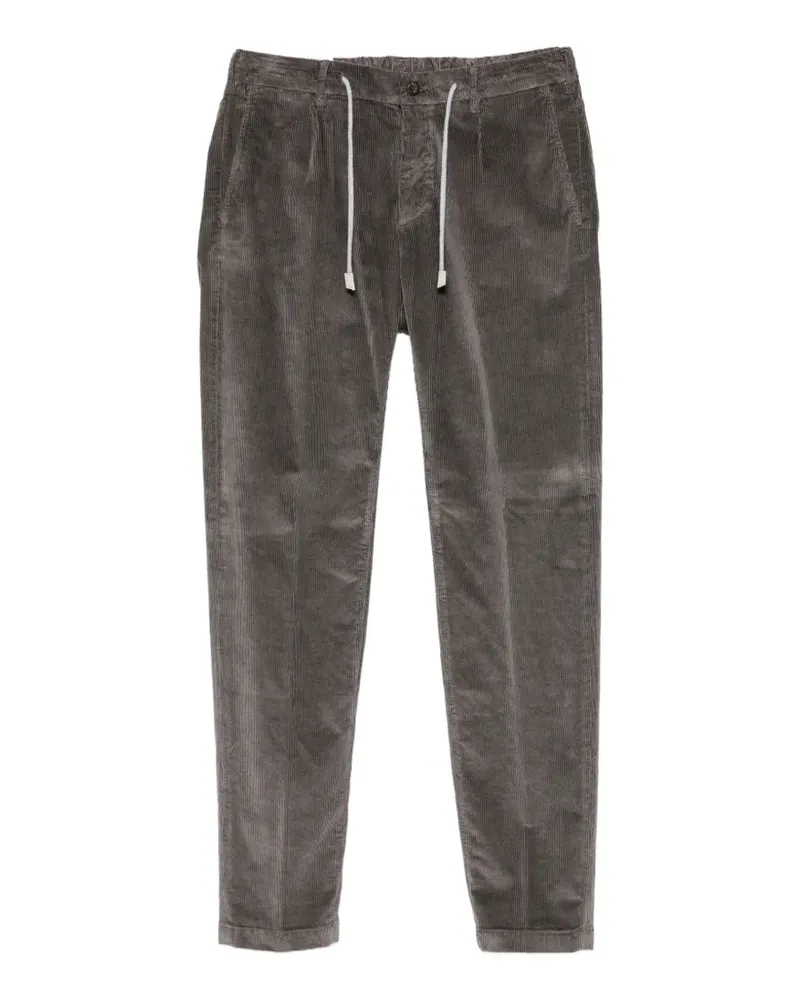 Eleventy Cordhose mit Kordelzug - Grau Grau