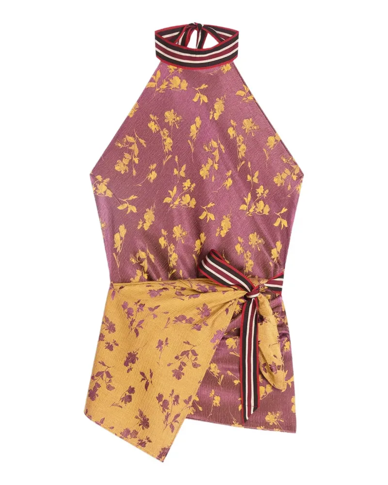Dries van Noten Gewickeltes Jacquard-Oberteil - Violett Violett