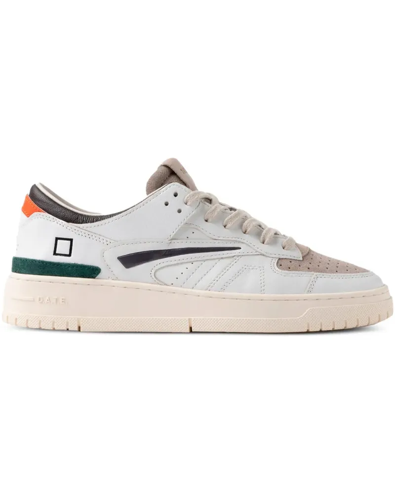 D.A.T.E. leather panelled trainers - Weiß Weiß