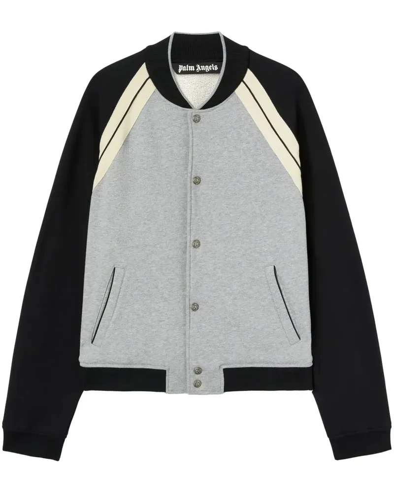 Palm Angels Collegejacke mit Logo-Print - Grau Grau