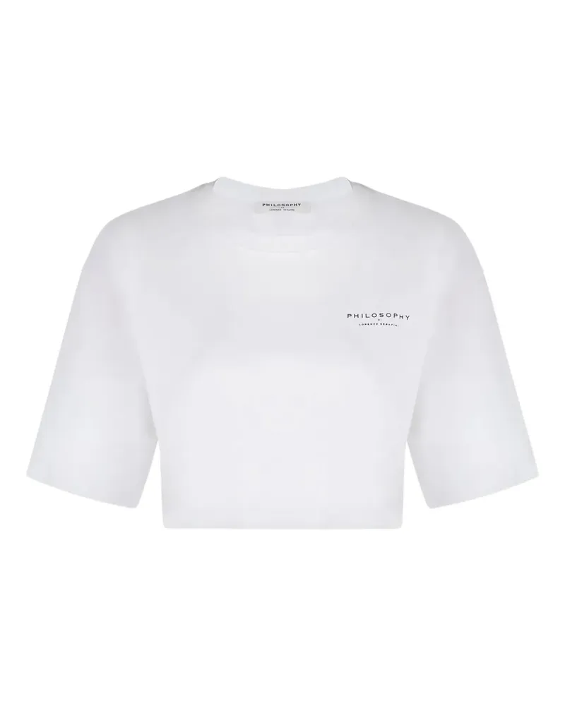 Philosophy Di Lorenzo Serafini T-Shirt mit Print - Weiß Weiß