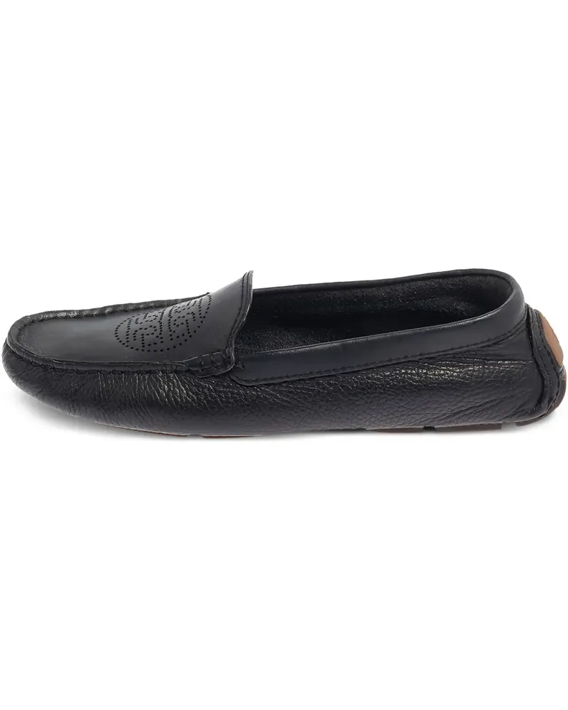 Tory Burch Pre-owned Loafer mit perforiertem Logo - Blau Blau