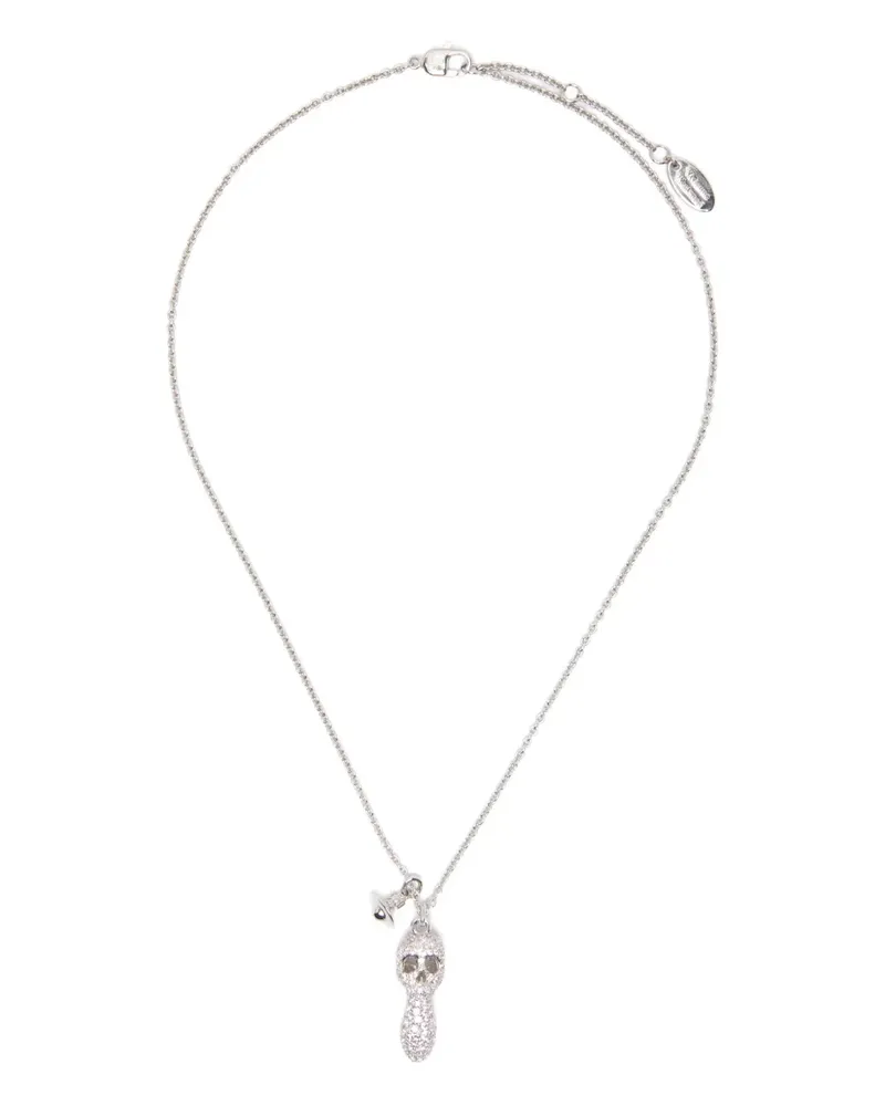 Vivienne Westwood skull-charm necklace - Silber Silber