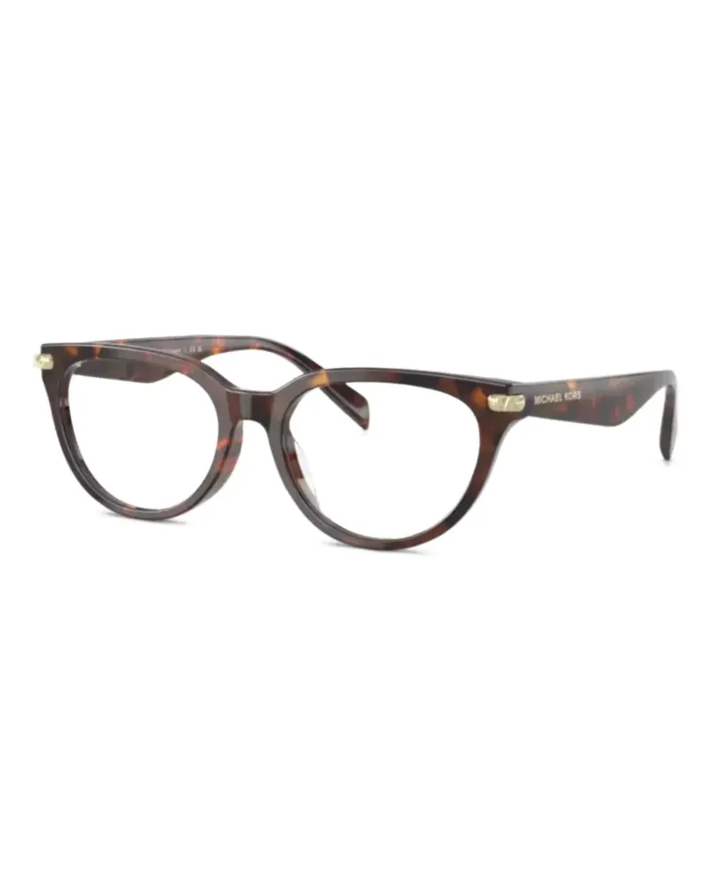 Michael Kors Brille mit geometrischem Gestell - Braun Braun