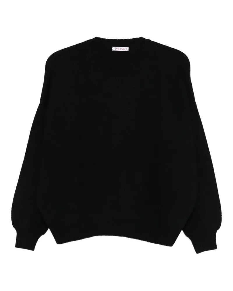 Liska Sandra Pullover mit Ballonärmeln - Schwarz Schwarz