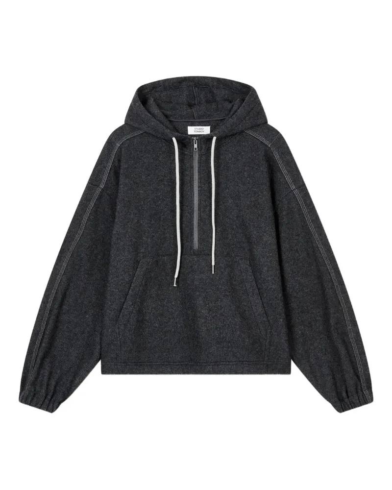 STUDIO TOMBOY kangaroo-pocket hoodie - Grau Grau