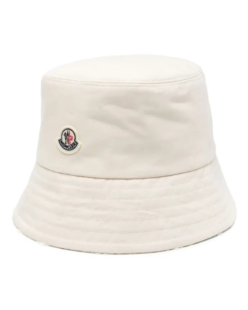Moncler Fischerhut mit Logo-Patch - Nude Nude