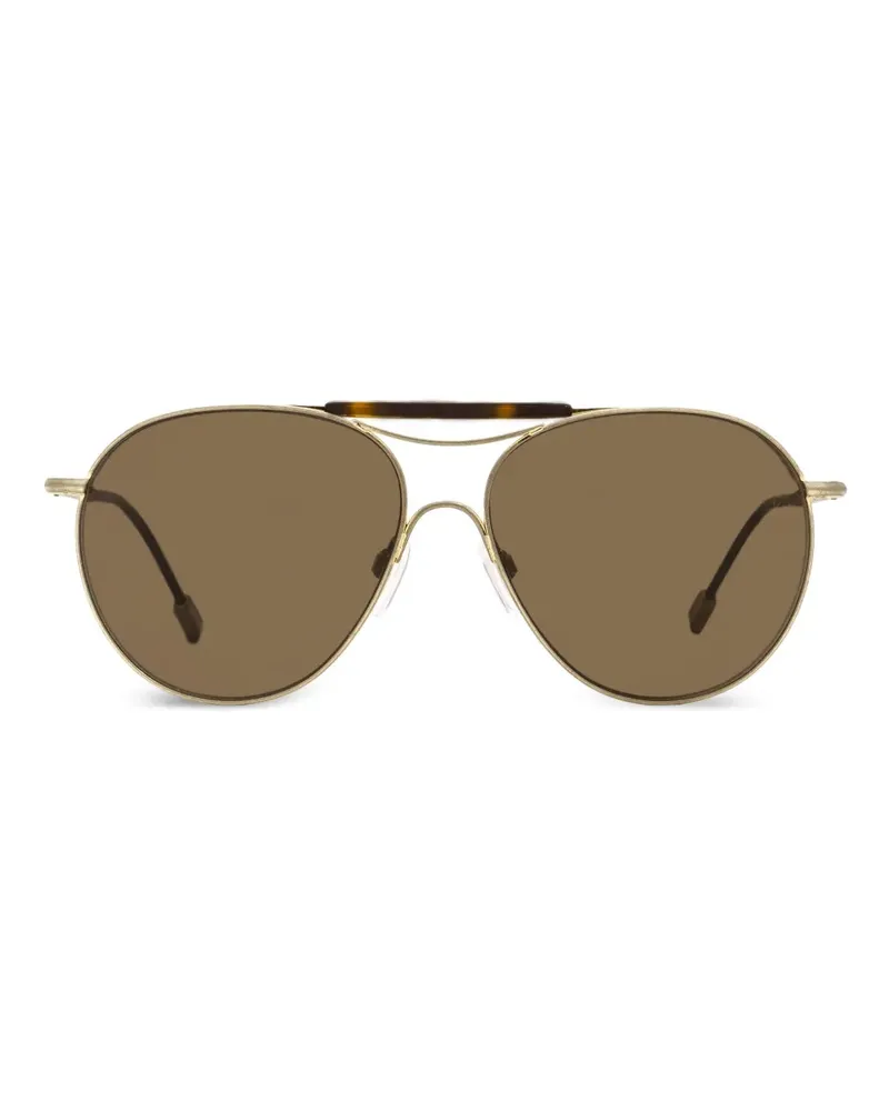 Ermenegildo Zegna Sonnenbrille mit Metallgestell - Gold Gold