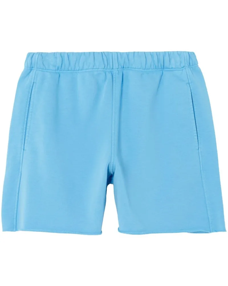 RE/DONE Boy Shorts aus Baumwolle Blau