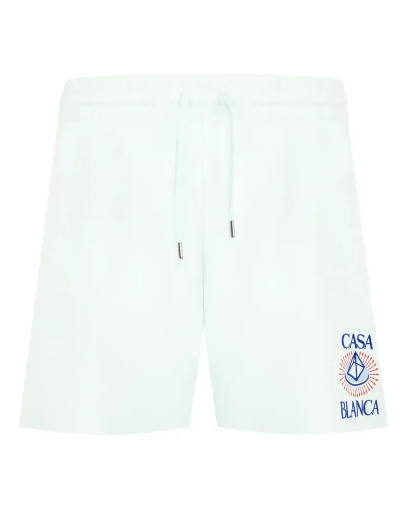 Casablanca Paris Shorts mit Flockprint - Blau Blau