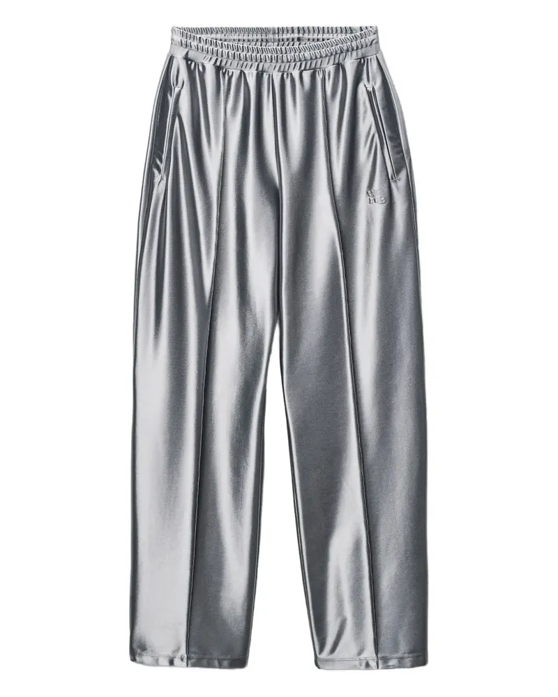 Alexander Wang Sporthose aus Satin - Silber Silber