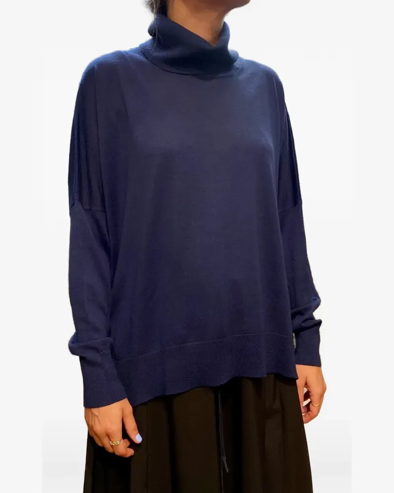 Gran Sasso Pullover mit tiefen Schultern - Blau Blau