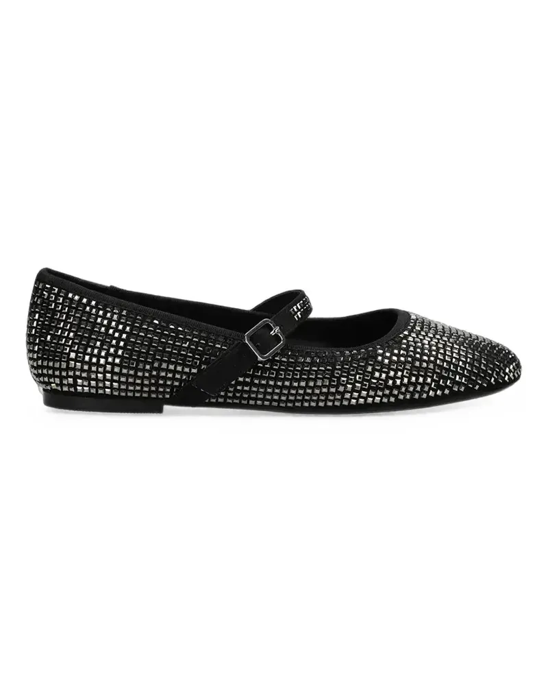 Mexx Ballerinas mit Nieten - Schwarz Schwarz