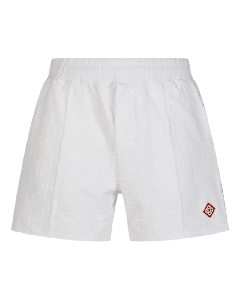 Casablanca Paris monogram-jacquard shorts - Weiß Weiß