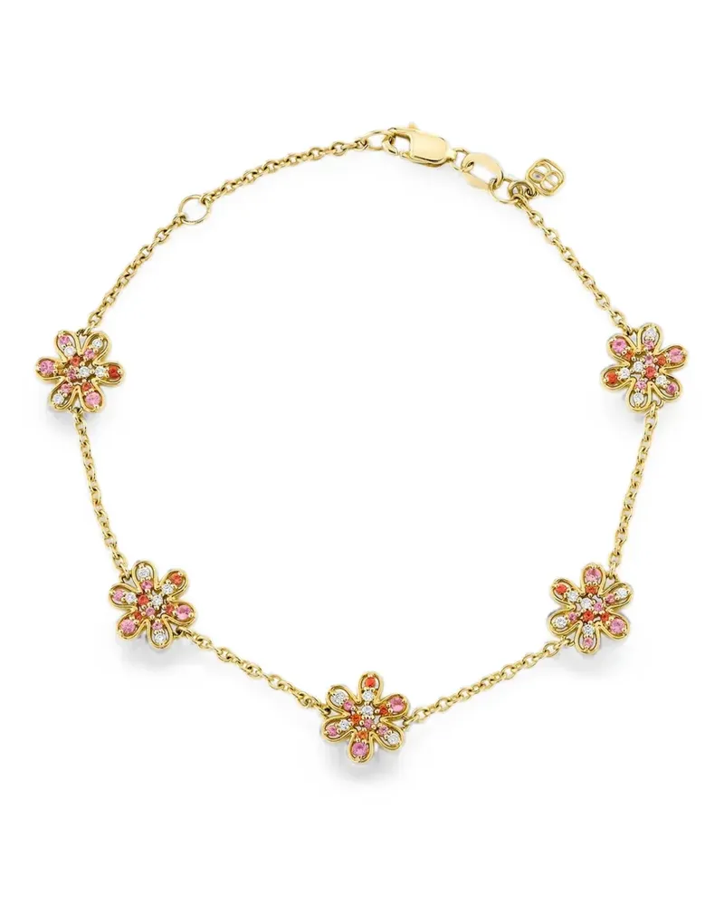 Sydney Evan Florales Armband mit Saphir und Diamanten - Gold Gold