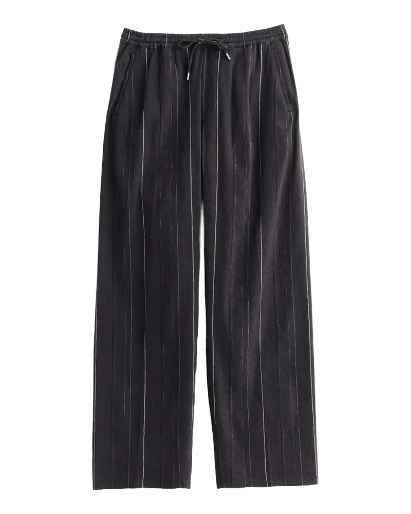 A Kind Of Guise Samurai chalk-stripe trousers - Schwarz Schwarz