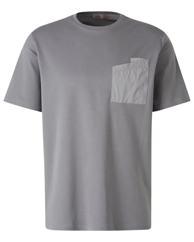 Herno T-Shirt mit aufgesetzter Tasche - Grau Grau