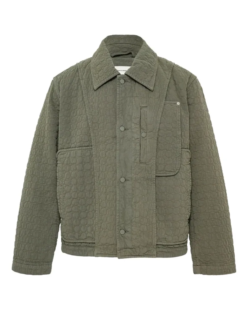 Craig Green circle-quilted jacket - Grün Grün