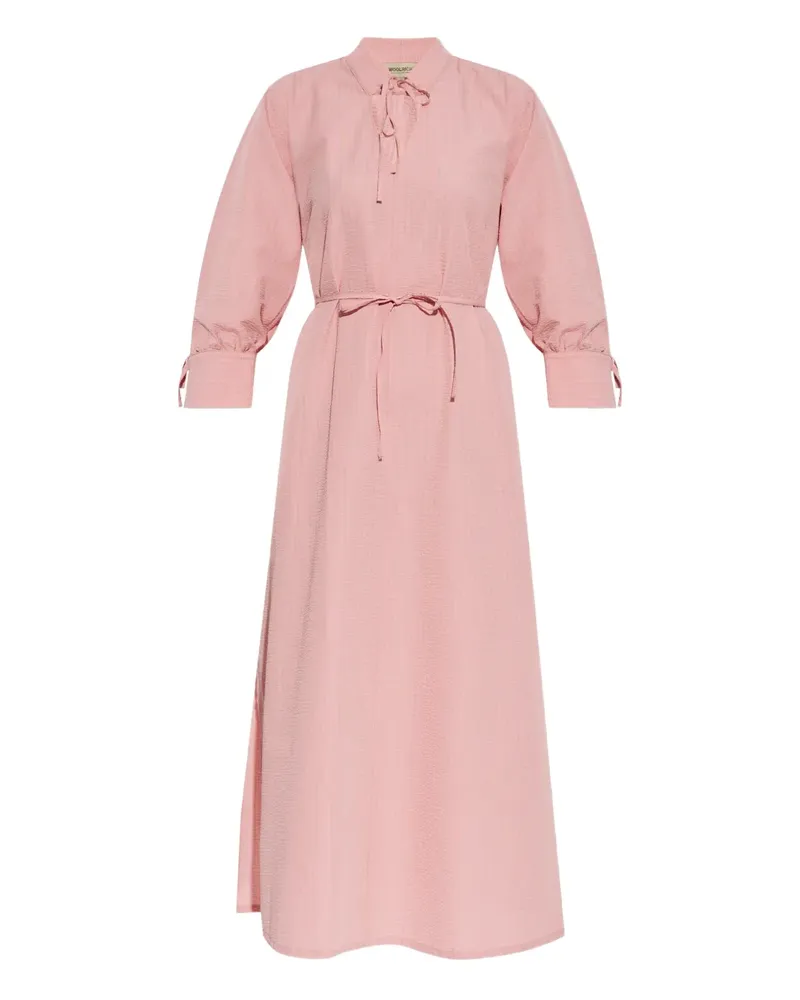 Woolrich Midikleid mit Gürtel - Rosa Rosa
