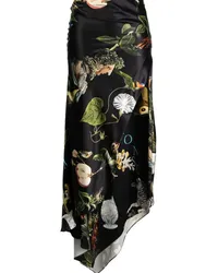 Monse Rock mit botanischem Print Schwarz