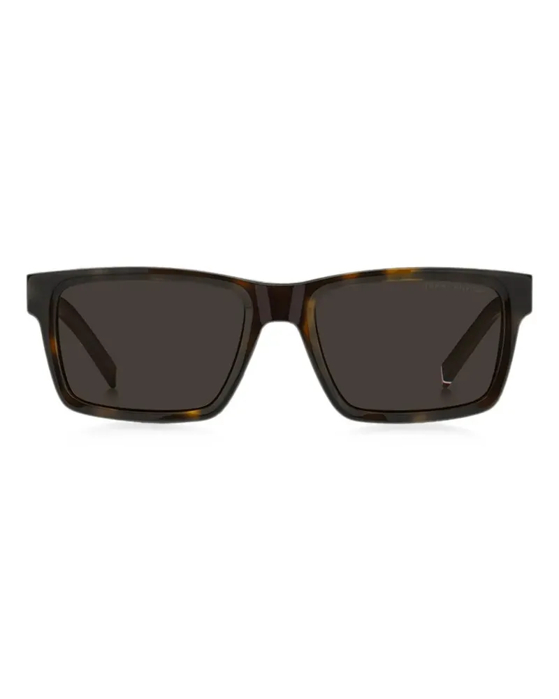 Tommy Hilfiger rectangle-frame sunglasses - Braun Braun