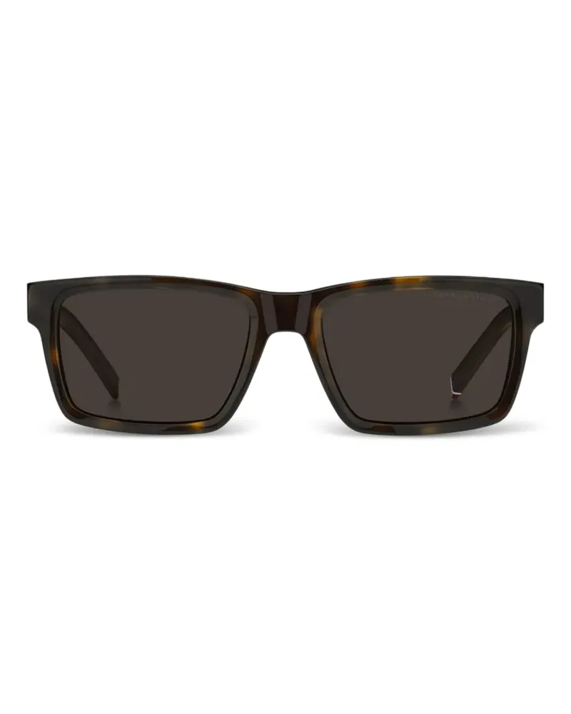 Tommy Hilfiger Sonnenbrille mit eckigem Gestell - Braun Braun