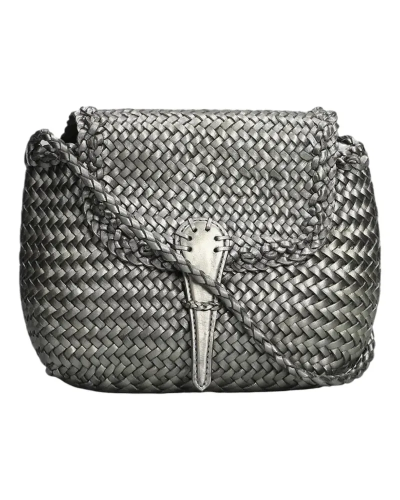 Dragon Diffusion Citi woven leather tote bag - Grau Grau