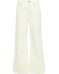 Ulla Johnson Elodie Straight-Leg-Jeans mit hohem Bund Nude