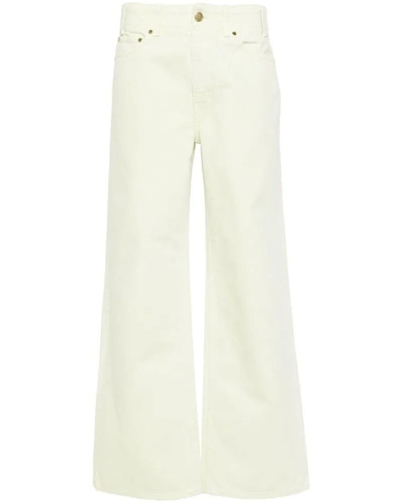 Ulla Johnson Elodie Straight-Leg-Jeans mit hohem Bund - Nude Nude