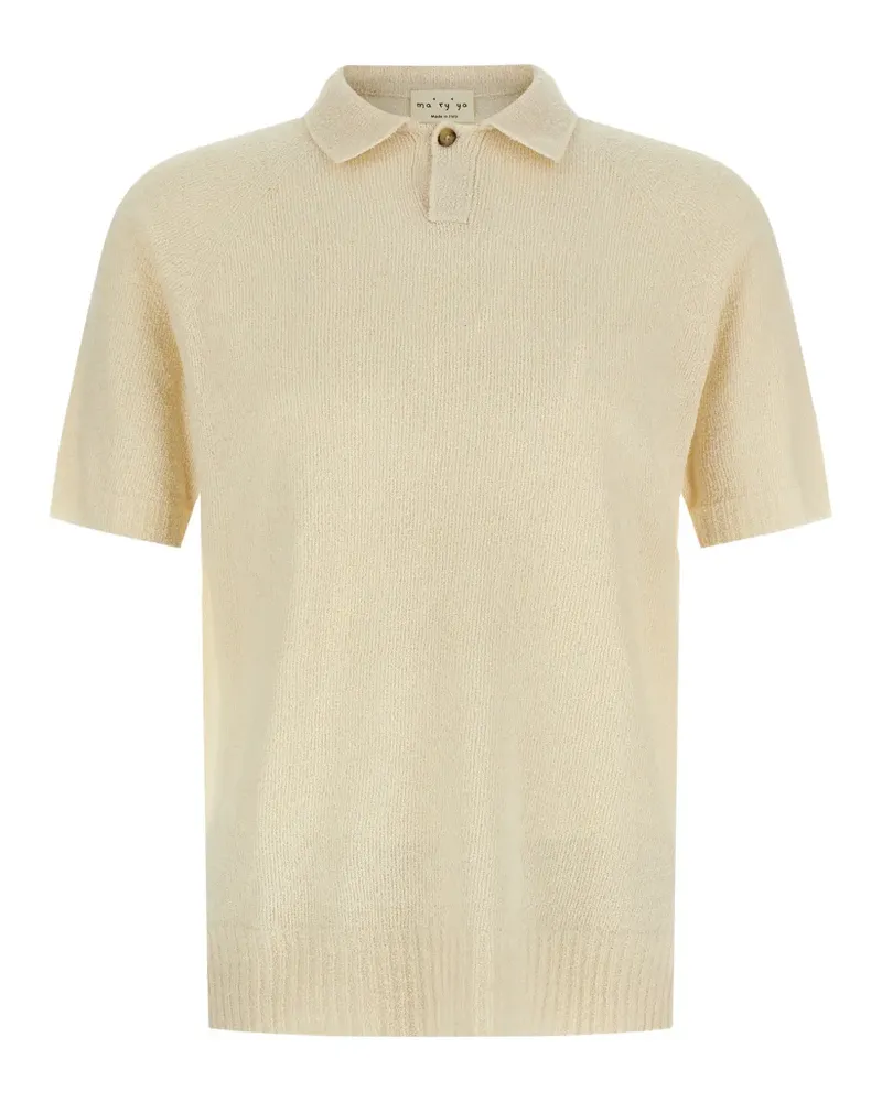 MA'RY'YA button-fastening polo shirt - Nude Nude