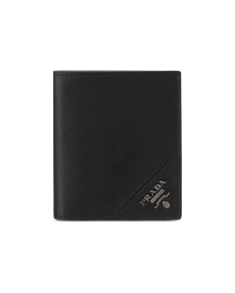 Prada Portemonnaie aus Saffiano-Leder - Schwarz Schwarz