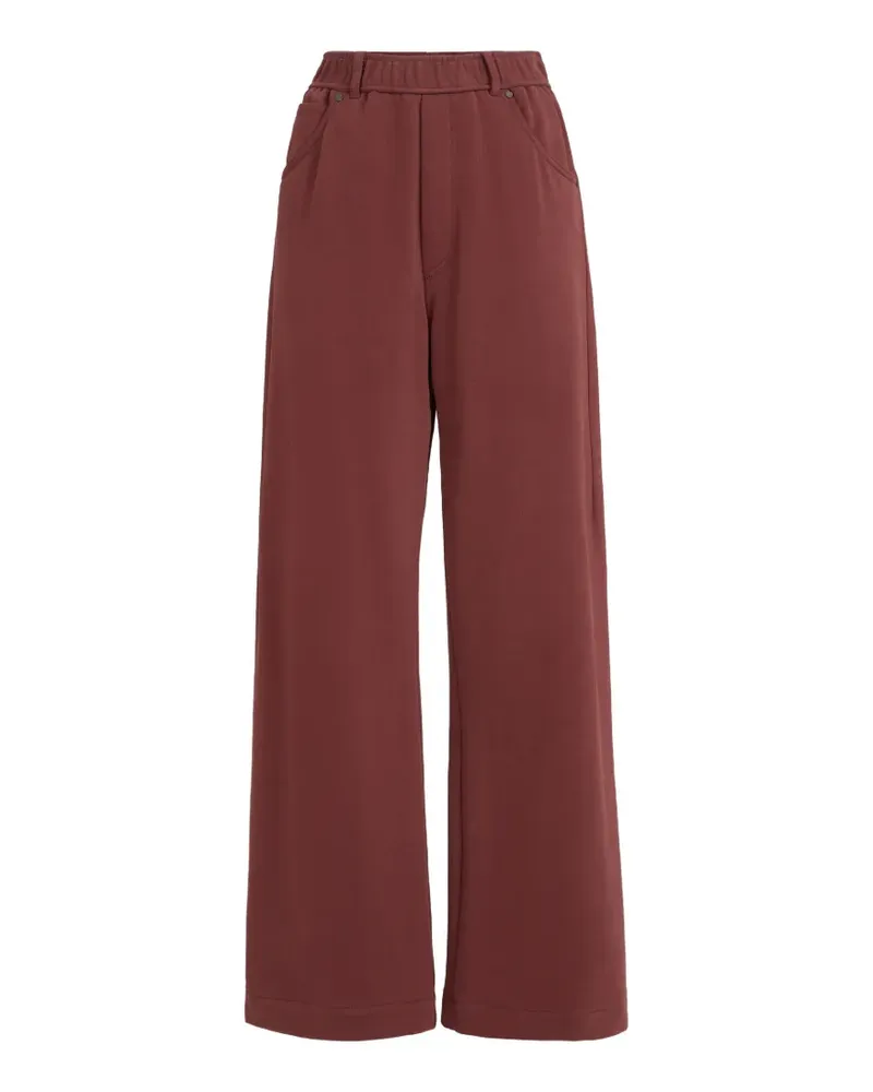 Brunello Cucinelli Glatte French-Terry-Hose aus Baumwolle - Rot Rot
