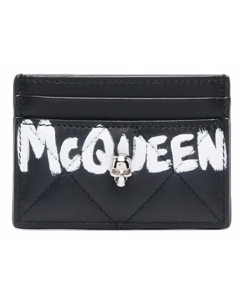 Alexander McQueen Gestepptes Portemonnaie - Schwarz Schwarz