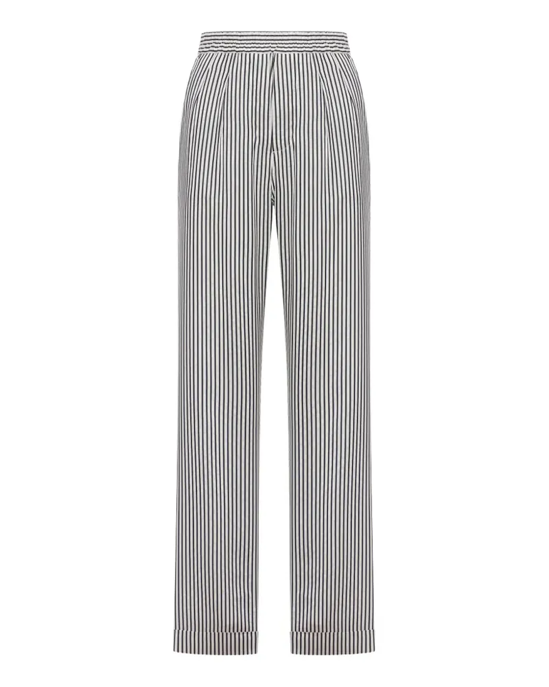 Tom Ford striped silk pyjama trousers - Weiß Weiß