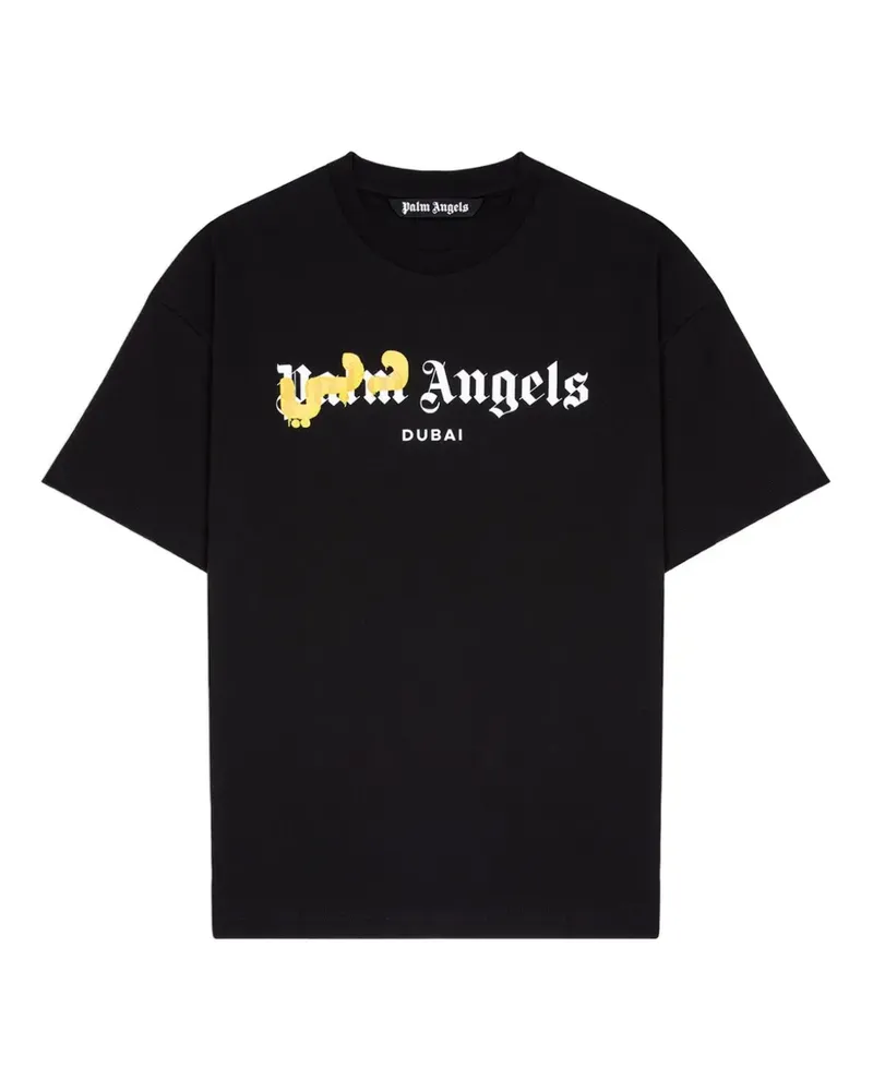 Palm Angels T-Shirt mit Logo-Print - Schwarz Schwarz