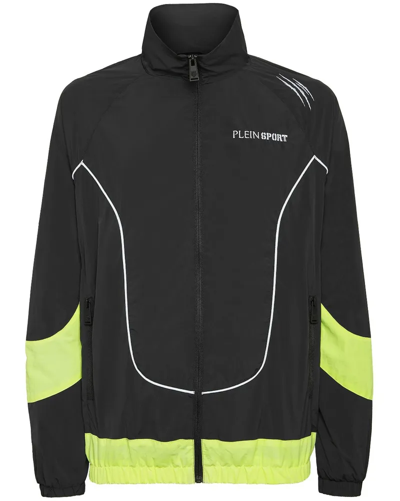Philipp Plein Bomberjacke mit Kontrasteinsätzen - Schwarz Schwarz