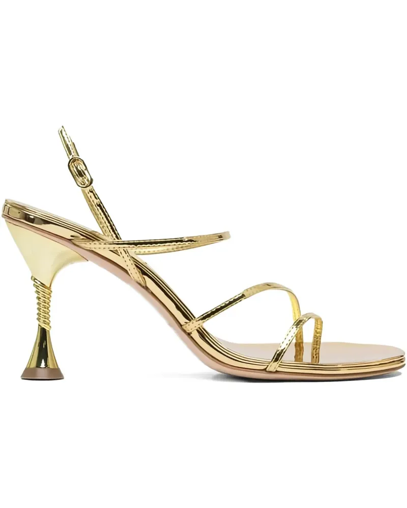 Studio Amelia Helix Sandalen im Metallic-Look 90mm - Gold Gold