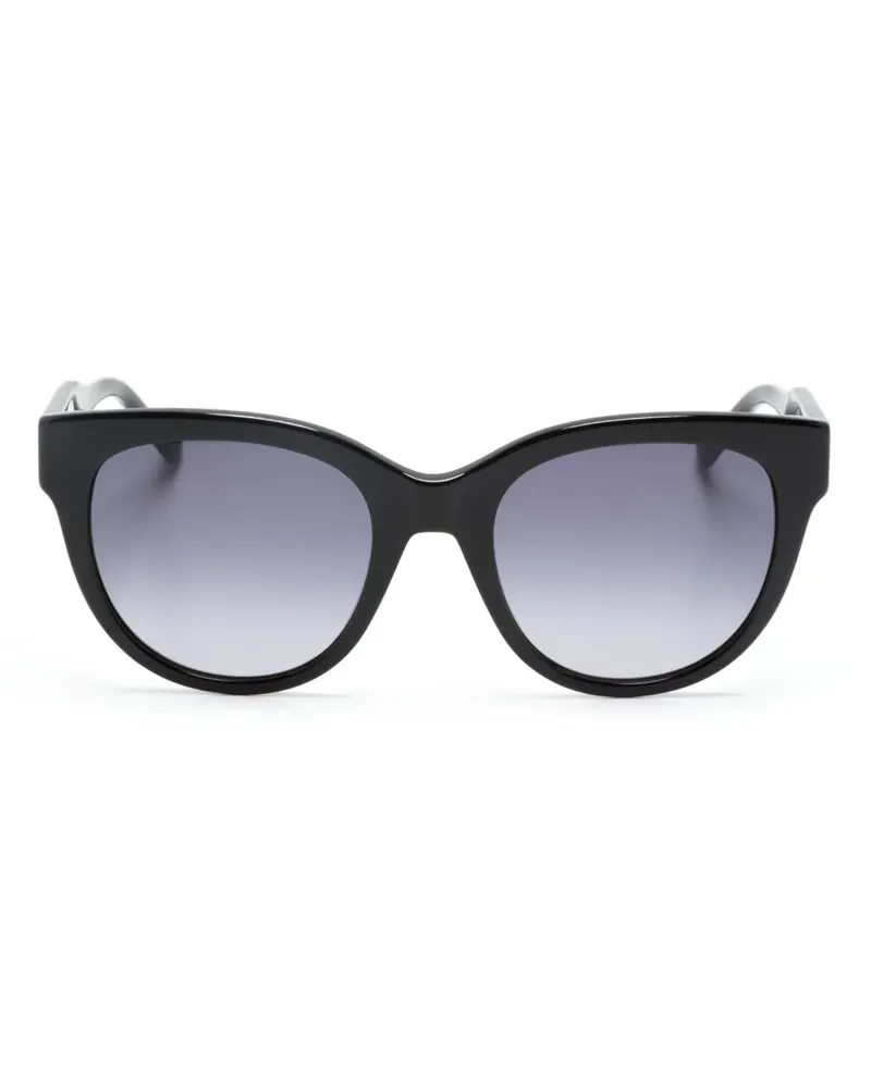 Liu Jo Eckige Sonnenbrille mit Logo - Schwarz Schwarz