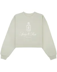 SPORTY & RICH Vendome Cropped-Sweatshirt Grün