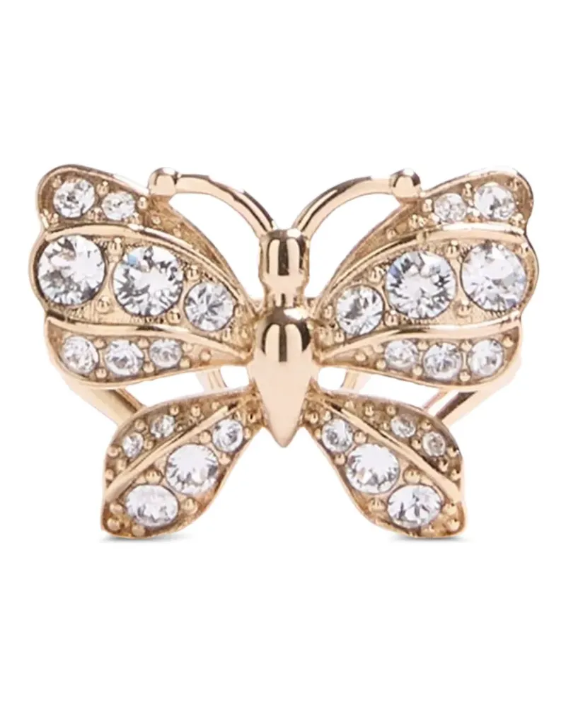 Valentino Garavani Flutterby Ohrringe aus Metall und Swarovski-Kristallen - Gold Gold