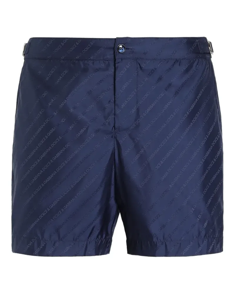 Dolce & Gabbana Shorts mit Jacquard-Logo - Blau Blau