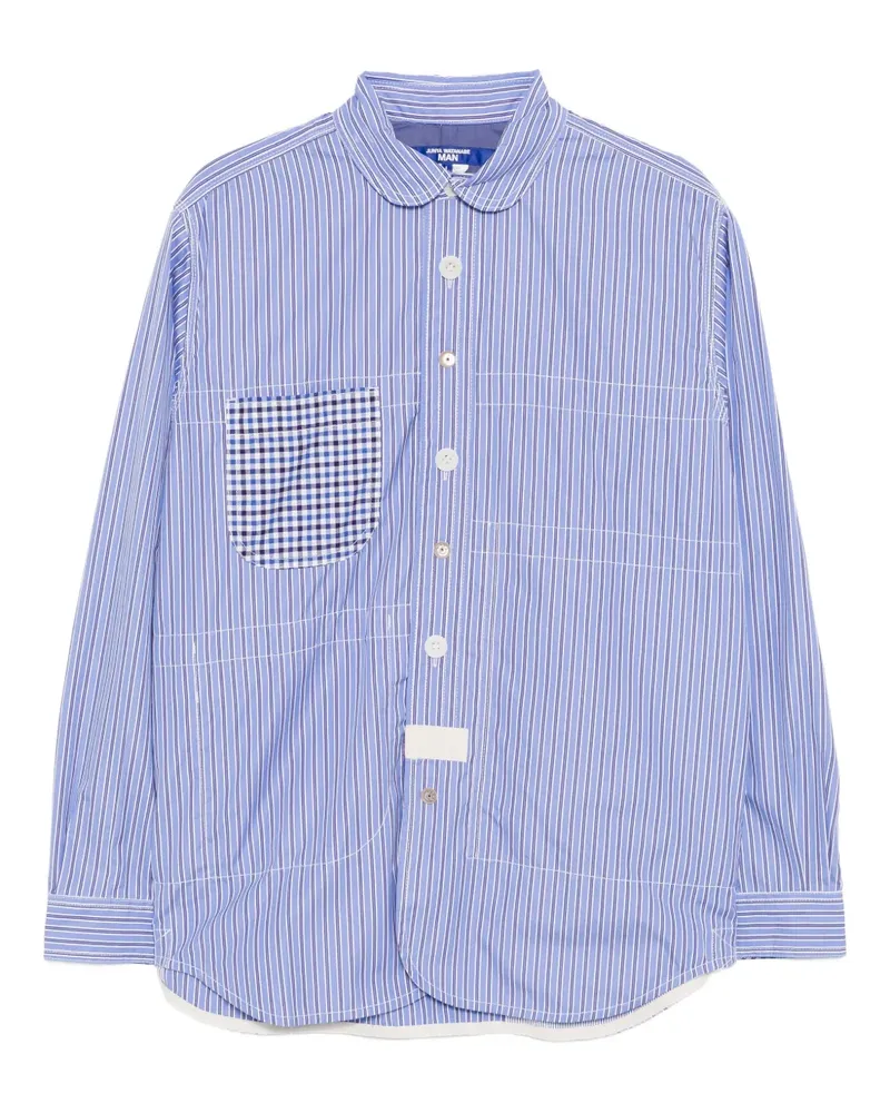 Junya Watanabe Gestreiftes Hemd - Blau Blau