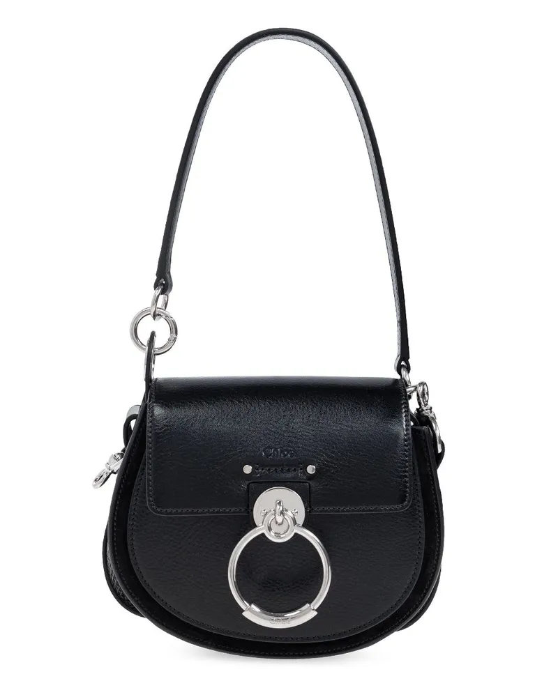 Chloé Kleine Tess Schultertasche - Schwarz Schwarz
