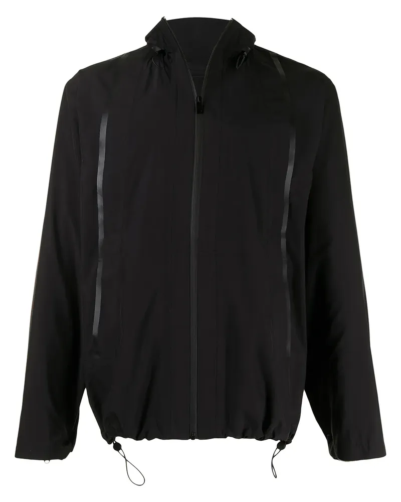 3.1 phillip lim Windbreaker mit Kordelzugsaum - Schwarz Schwarz
