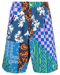 Marcelo Burlon | County of Milan Knielange Shorts mit Kontrasteinsätzen Blau